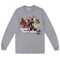 Heather Grey Grand Theft Auto Long Sleeve Tee - artisFamous