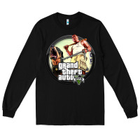 Black Grand Theft Auto Long Sleeve Tee - artisFamous