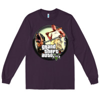 Plum Grand Theft Auto Long Sleeve Tee - artisFamous