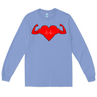 Colony Blue Healthy Heart Long Sleeve Tee - artisFamous