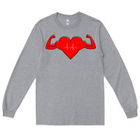 Heather Grey Healthy Heart Long Sleeve Tee - artisFamous