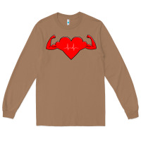 Toasted Coconut Healthy Heart Long Sleeve Tee - artisFamous