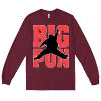 Burgundy Big Pun Long Sleeve Tee - artisFamous