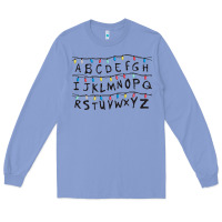 Colony Blue Stranger Lights Alphabet Long Sleeve Tee - artisFamous
