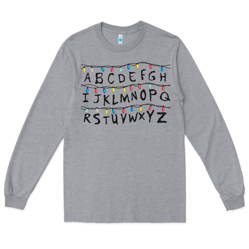 Stranger Lights Alphabet Long Sleeve Tee by artisFamous | Teevron