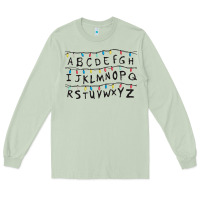 Matcha Stranger Lights Alphabet Long Sleeve Tee - artisFamous