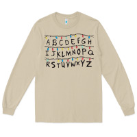 Mushroom Stranger Lights Alphabet Long Sleeve Tee - artisFamous
