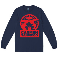Navy carmen sandiego Long Sleeve Tee - artisFamous