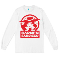 White carmen sandiego Long Sleeve Tee - artisFamous