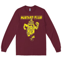 Burgundy mustard plug Long Sleeve Tee - artisFamous