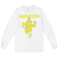 White mustard plug Long Sleeve Tee - artisFamous