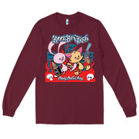 Burgundy reel big fish candy coated fury Long Sleeve Tee - artisFamous