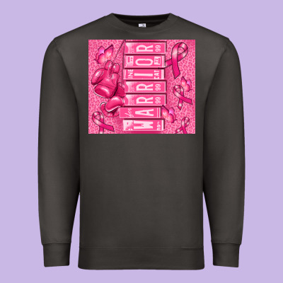 Warrior Breast Cancer Premium Sweatshirt Designed By Ranaportraitstore