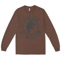Chestnut Italian Stallion Long Sleeve Tee - artisFamous