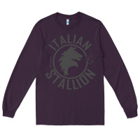 Plum Italian Stallion Long Sleeve Tee - artisFamous