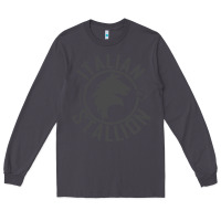 Smoke Italian Stallion Long Sleeve Tee - artisFamous