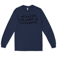 Navy stranger alphabets funny Long Sleeve Tee - artisFamous