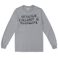Heather Grey stranger alphabets funny Long Sleeve Tee - artisFamous