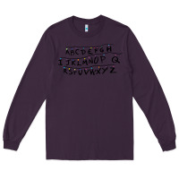Plum stranger alphabets funny Long Sleeve Tee - artisFamous