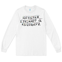 White stranger alphabets funny Long Sleeve Tee - artisFamous