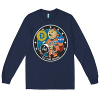 Navy doge Long Sleeve Tee - artisFamous