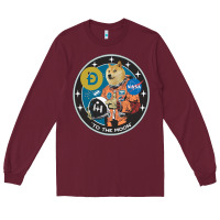 Burgundy doge Long Sleeve Tee - artisFamous