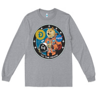Heather Grey doge Long Sleeve Tee - artisFamous