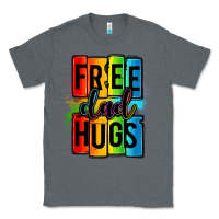 Charcoal Heather free dad hugs Classic Tee - OliviaCreatesArt
