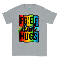 Heather Grey free dad hugs Classic Tee - OliviaCreatesArt