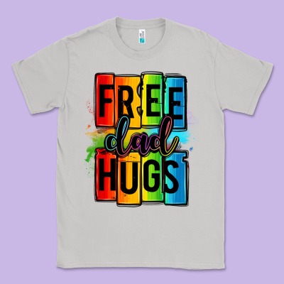 Free Dad Hugs Classic Tee Designed By Oliviacreatesart