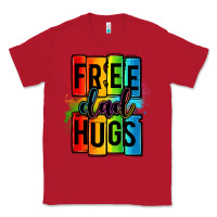 Red free dad hugs Classic Tee - OliviaCreatesArt