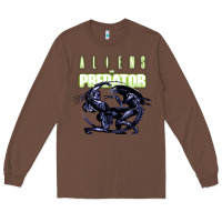 Chestnut Predator Alien Long Sleeve Tee - artisFamous