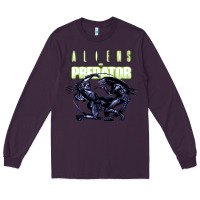 Plum Predator Alien Long Sleeve Tee - artisFamous
