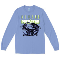 Colony Blue Predator Alien Long Sleeve Tee - artisFamous