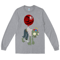 Heather Grey Plants vs. Zombies Long Sleeve Tee - artisFamous