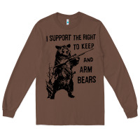 Chestnut bear arms 2nd amendment funny hunting Long Sleeve Tee - artisFamous