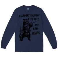 Navy bear arms 2nd amendment funny hunting Long Sleeve Tee - artisFamous