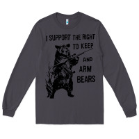 Smoke bear arms 2nd amendment funny hunting Long Sleeve Tee - artisFamous