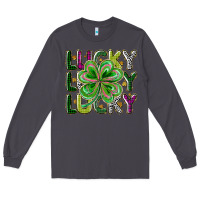 Smoke Lucky Long Sleeve Tee - CowhideDigitalArt