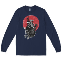 Navy Soul of Samurai Long Sleeve Tee - artisFamous