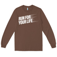 Chestnut run for your life Long Sleeve Tee - artisFamous