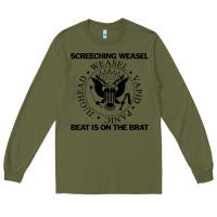 Army Green Screeching Weasel Beat Is On The Brat Long Sleeve Tee - artisFamous
