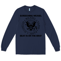 Navy Screeching Weasel Beat Is On The Brat Long Sleeve Tee - artisFamous