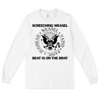 White Screeching Weasel Beat Is On The Brat Long Sleeve Tee - artisFamous
