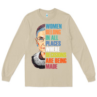 Mushroom women belong in all places r.u.th bader gins.burg r.b.g t shirt Long Sleeve Tee - artisFamous