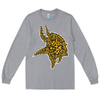 Heather Grey Viking Style Long Sleeve Tee - artisFamous