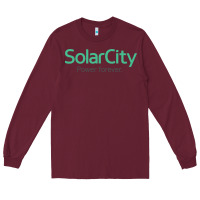 Burgundy SolarCity Long Sleeve Tee - artisFamous