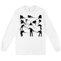 White billiards Long Sleeve Tee - artisFamous