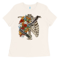 Bone kinda emotionless kinda emotional skeleton chest Ladies Tee - FaDigitalArtStudio