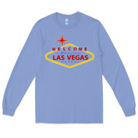 Colony Blue Welcome to Fabulous Las Vegas Nevada Long Sleeve Tee - artisFamous